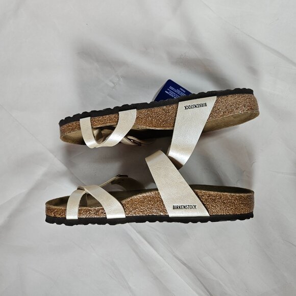 Birkenstock Mayari Graceful Pearl White Slides Sandals Size 42 Women's Size 11 - Picture 9 of 10